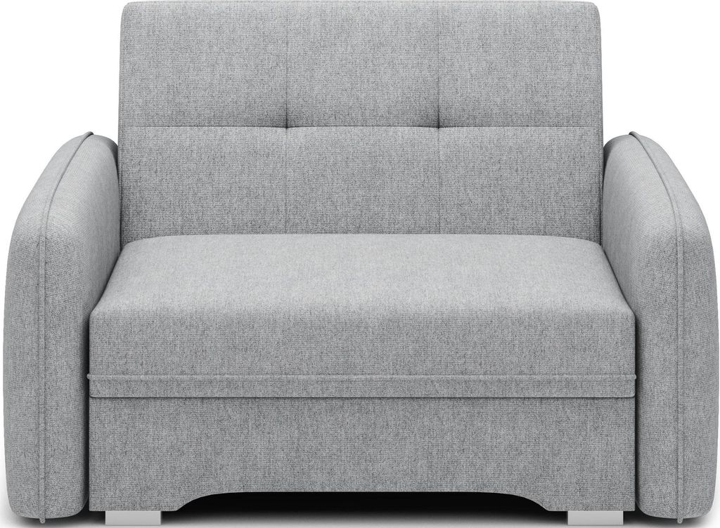 Krudox LAI 1-Sitzer Ausziehbares Schlafsofa mit Bettkasten und Stauraum Couch mit Schlaffunktion 102x84x109 cm Stoff POCO 3