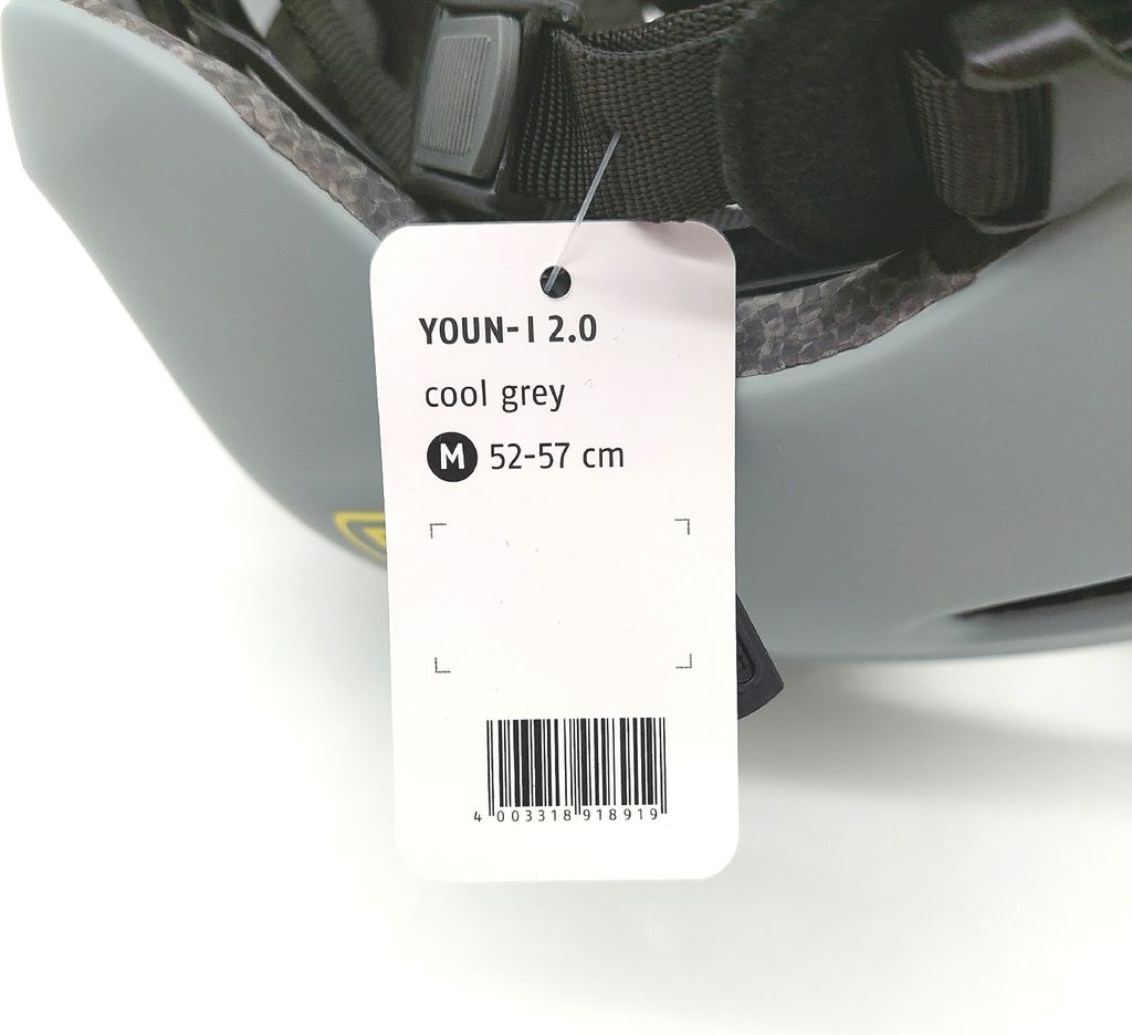 Abus Kinderhelm Youn-I 2.0 grey flash M 52 tot 57 cm Abus Kinderhelm Youn-I 2.0 grey flash M 52 tot 57 cm