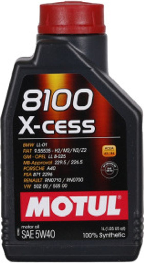 Motul 8100 X-cess 5W-40 1 Liter Produktbild 