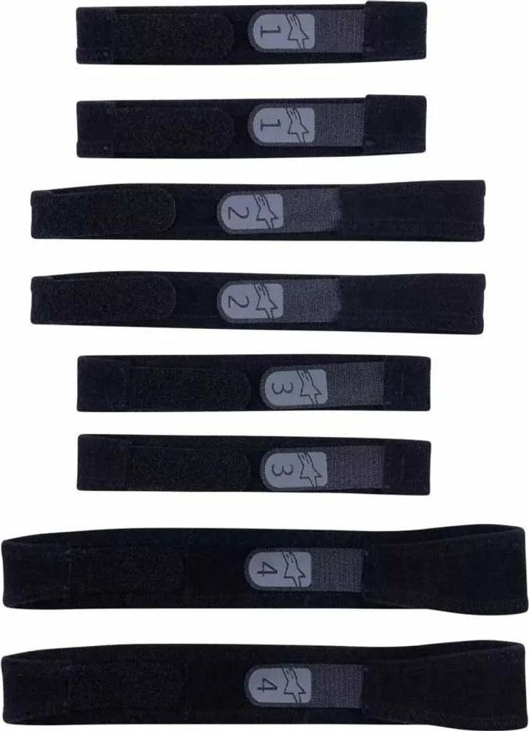 Alpinestars S-tech Rk-10 Knee Brace Riemen-set Schwarz L-XL Schwarz L-XL