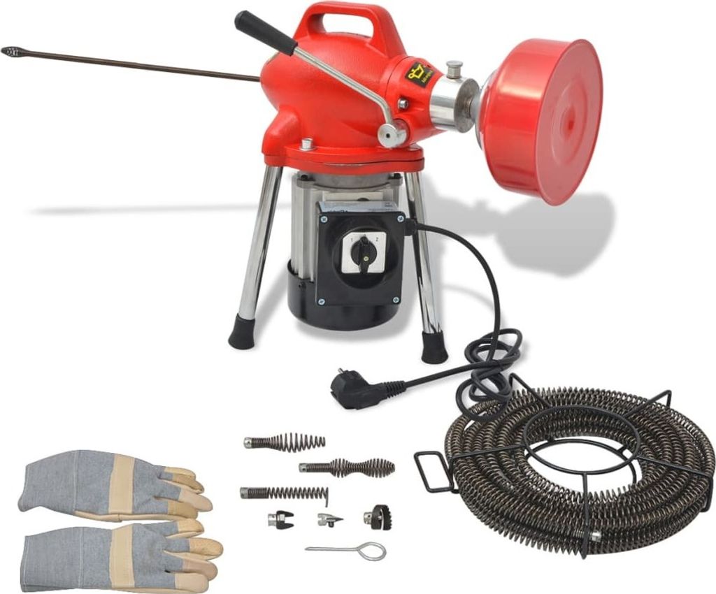 Rohrreinigungsmaschine 250W 12,5mx16mm / 4,5mx9,5mm