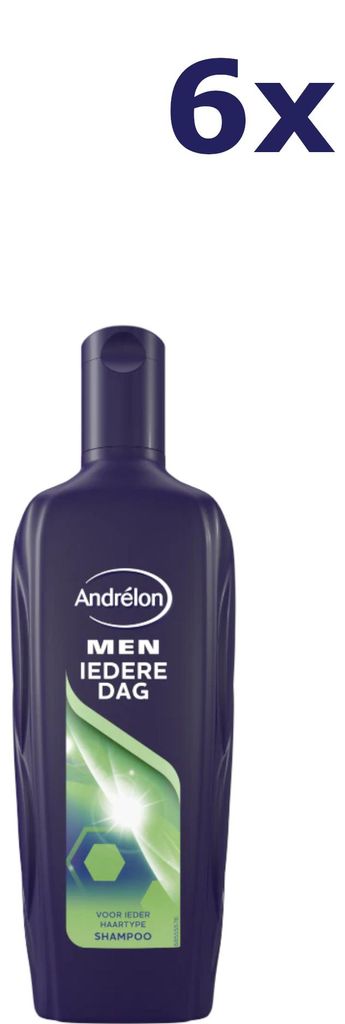 6x Andrelon Shampoo Men iedere Dag 300 ml