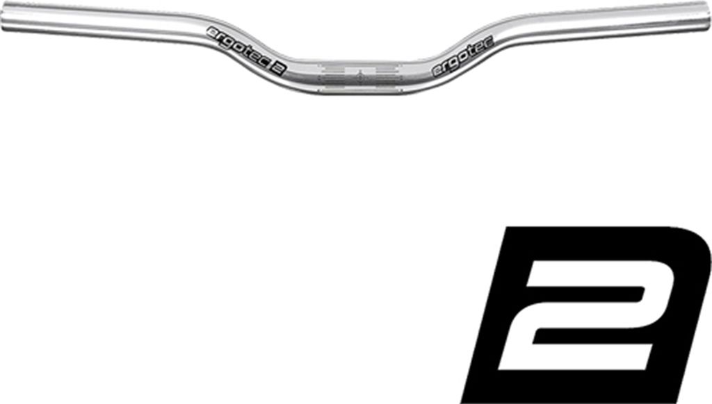 Ergotec Bügel FIXIE RISER BAR, 5°, Ø = 25,4mm, Aluminium, silber, SL 2