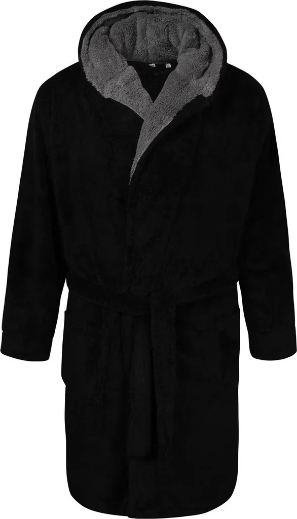 Vestaglia Uomo con Cappuccio Duke D555 Newquay 6XL - Nero Relax