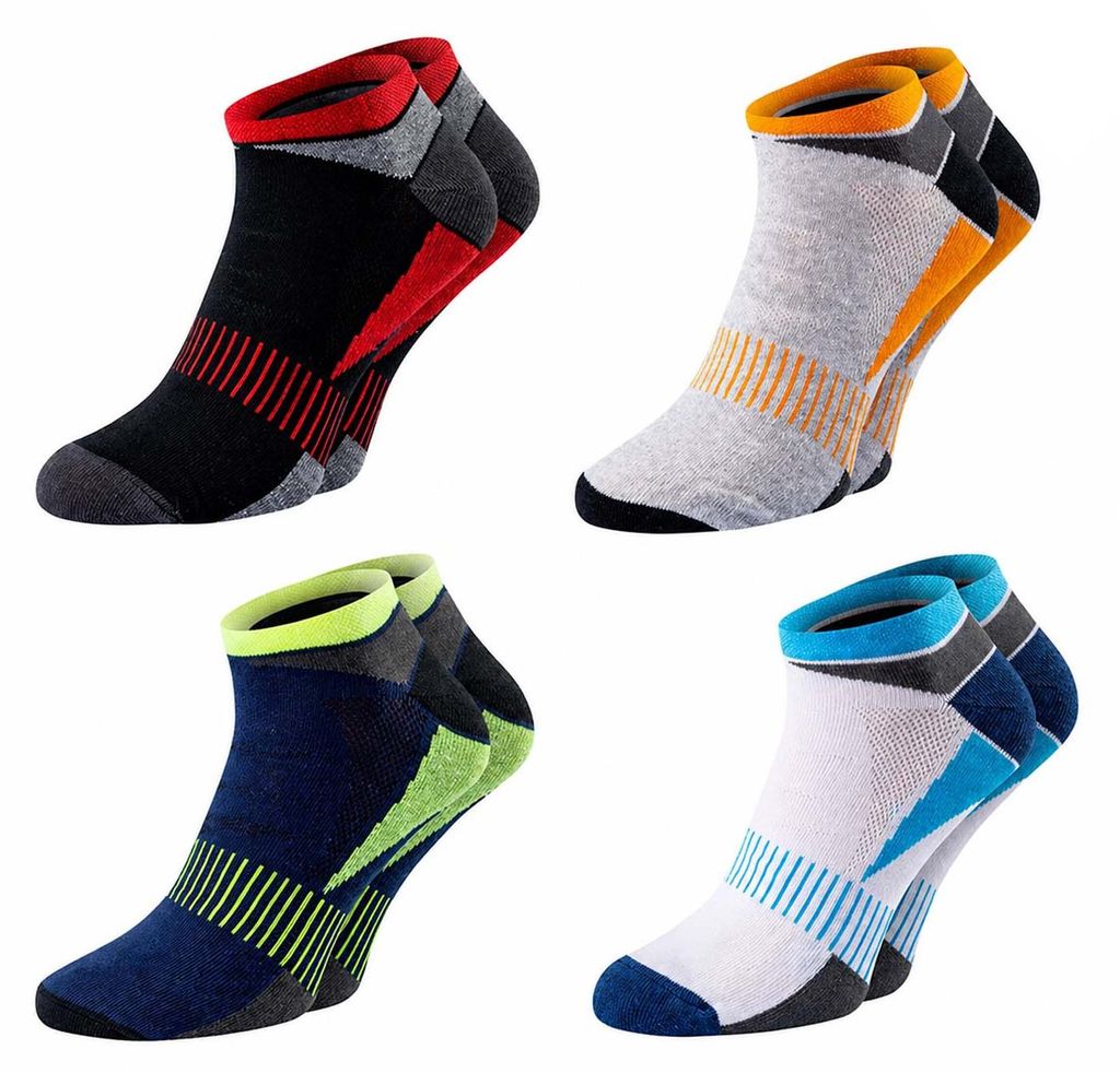 4-Paar Sneakersocken AirGrip für Damen & Herren aus Produktbild 