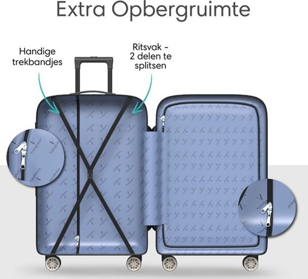 Voyagoux Black Collection: Set 4 Valigie Rigide ABS con TSA e Ruote - 7