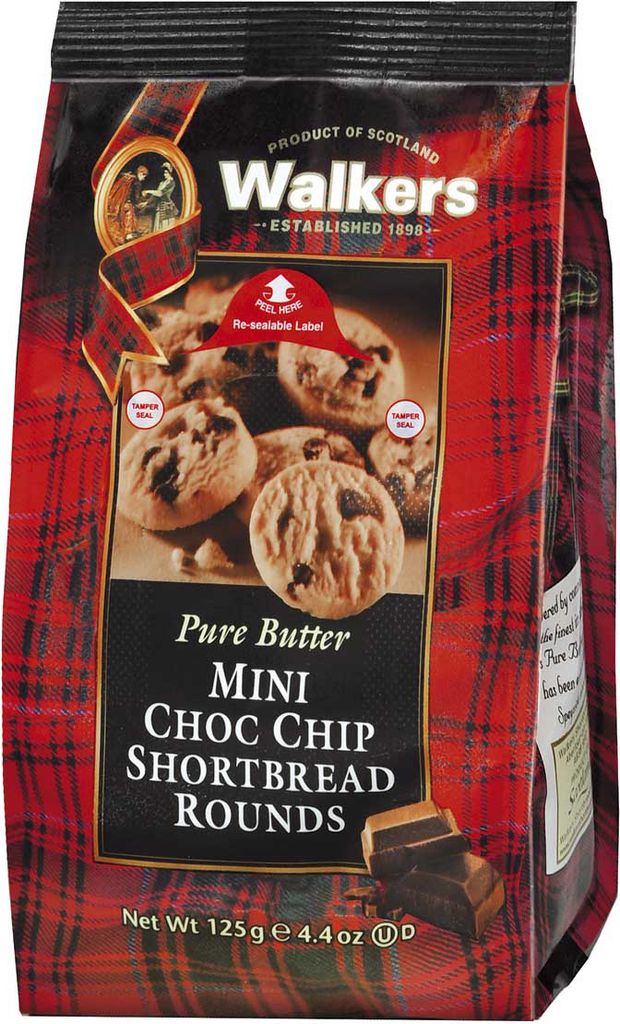 Walkers Pure Butter Mini Choc Chip Shortbread Rounds mit Obrázok produktu 