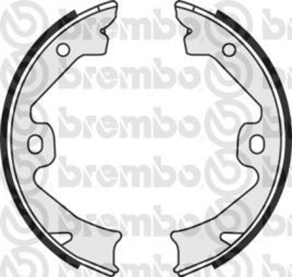 Brembo Bremsbackensatz, Feststellbremse Hinterachse S 52 509