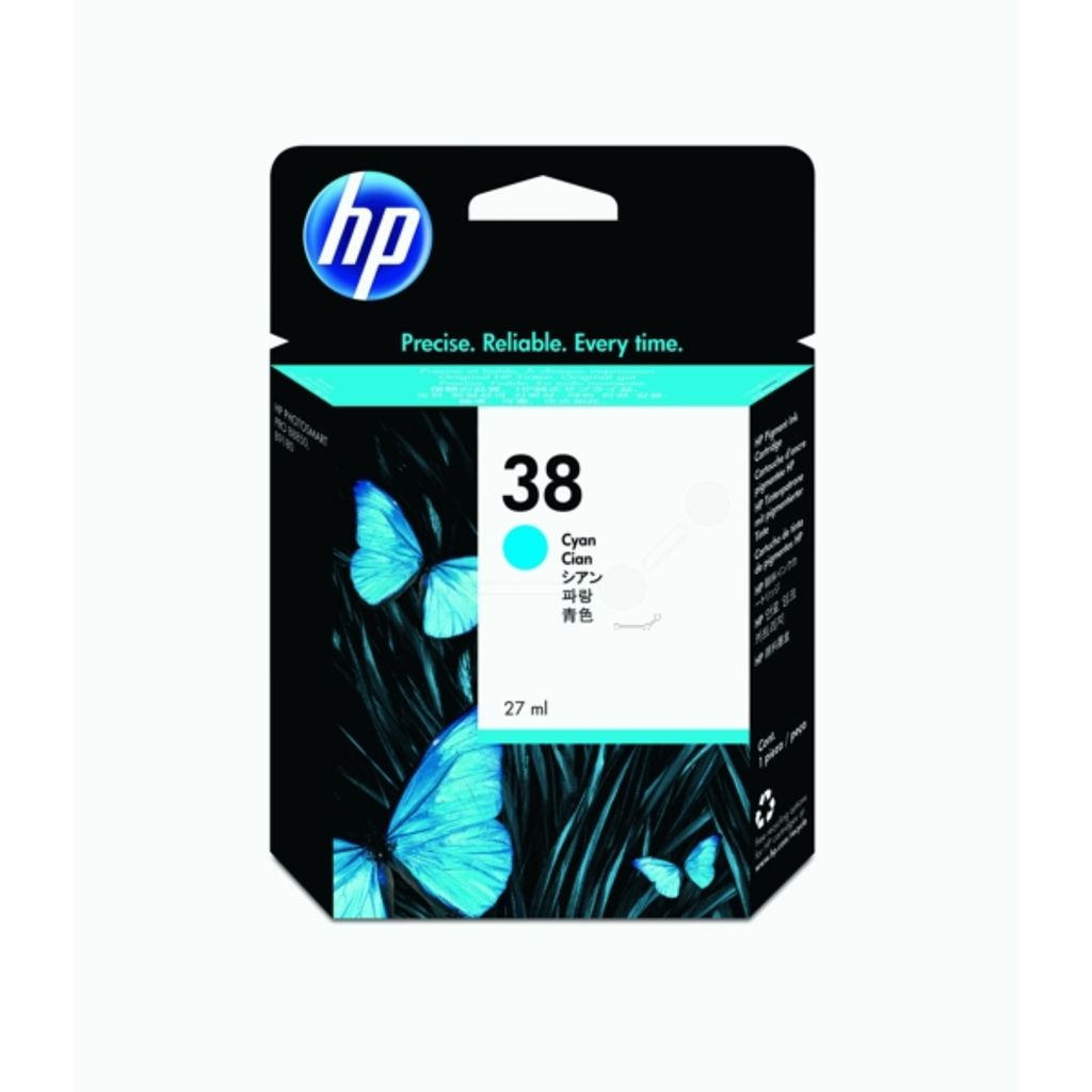HP 38 - C9415A - Inktcartridge / Cyaan (27 ml) (UIT ASSORTIMENT)