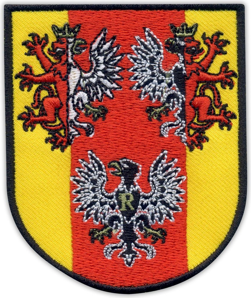 Patchion Coat of arms of Lodz region Łódzkie - Magnetic Backing - Embroidered Patch/Badge/Emblem