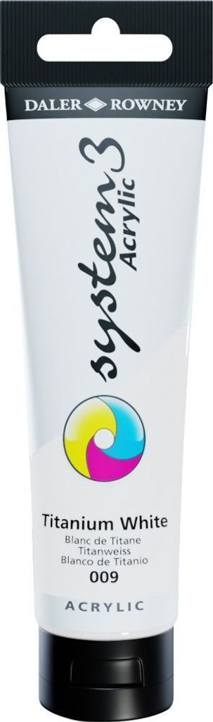 Daler Rowney System3 Acrylfarbe Titanium White 150 ml 1 stk