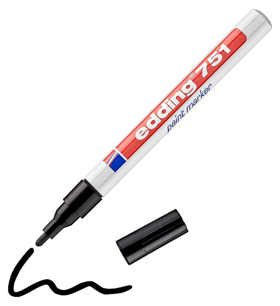 EDDING 751 - Schwarz - Schwarz - Weiß - 1 mm - 2 mm - 10 Obrázek produktu 
