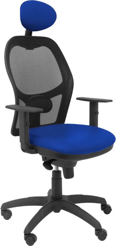 Fauteuil de Bureau Ergonomique Jorquera en Maille et Assise Bleue