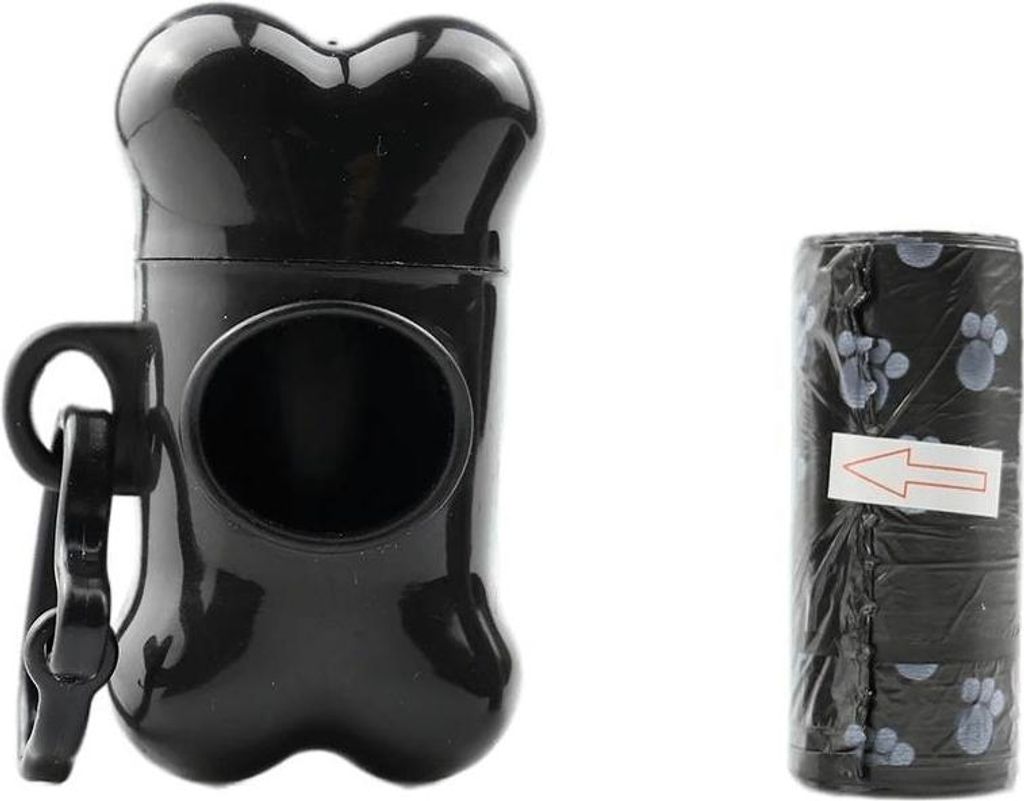 Hundetasche mit Halterungen - schwarz