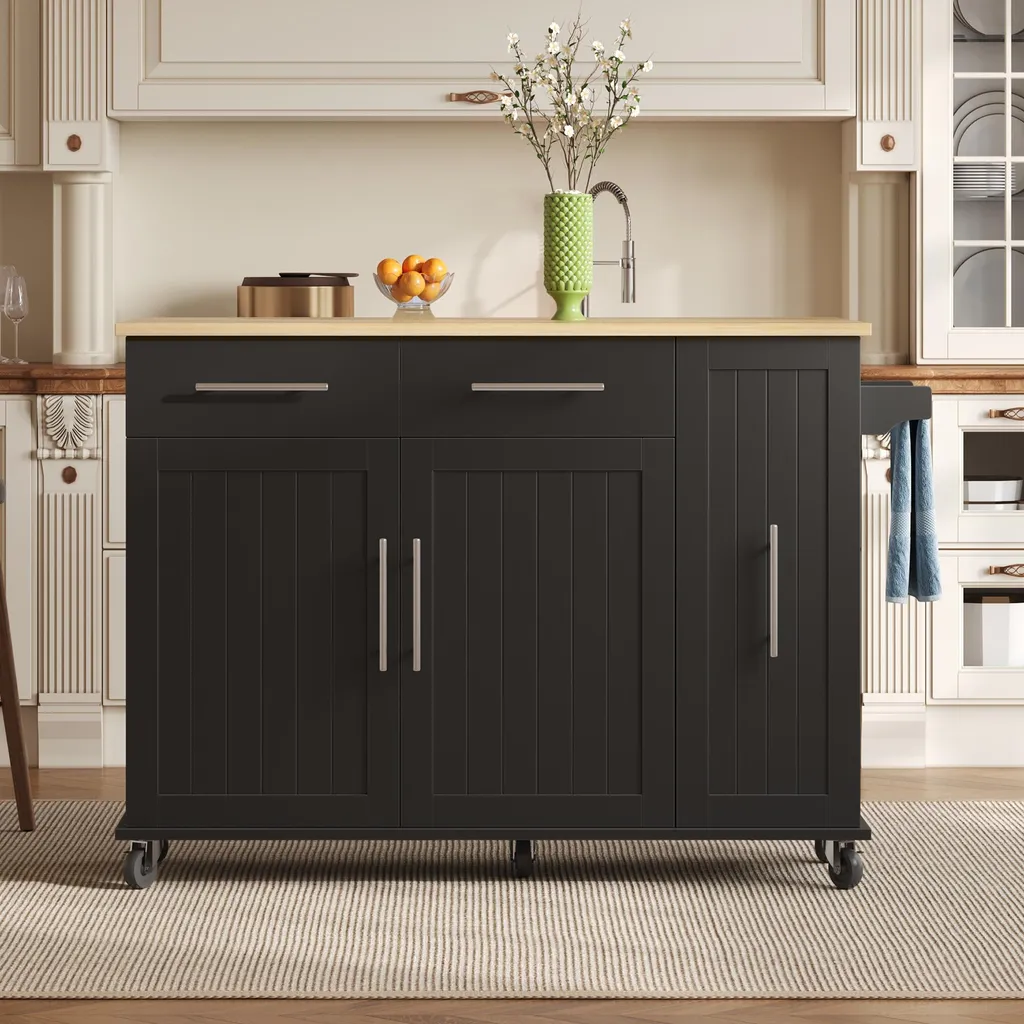 Meuble de Cuisine Gain de Place 120 cm avec Plan de Travail Extensible - 3