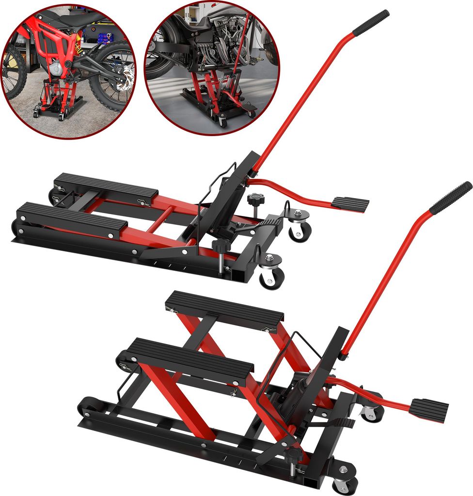XMTECH Cric hydraulique pour moto, pont élévateur pour Image du produit 