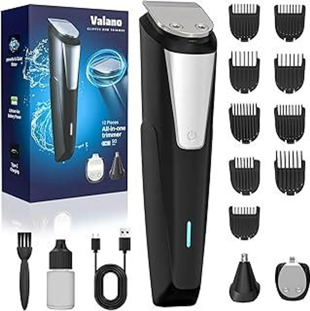Tagliacapelli Valano Professional 3 in 1 | Regolabarba USB 9 Pettini