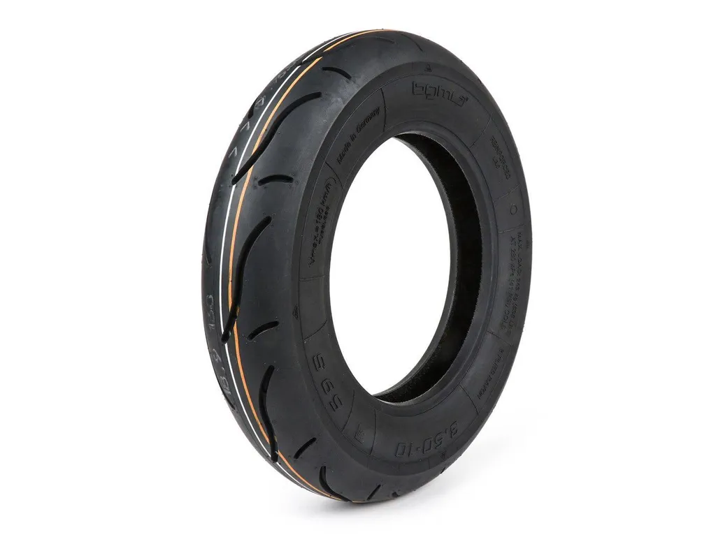 Pneu BGM Sport 3.50-10 TT 59S renforcé pour Vespa et Scooter Classique
