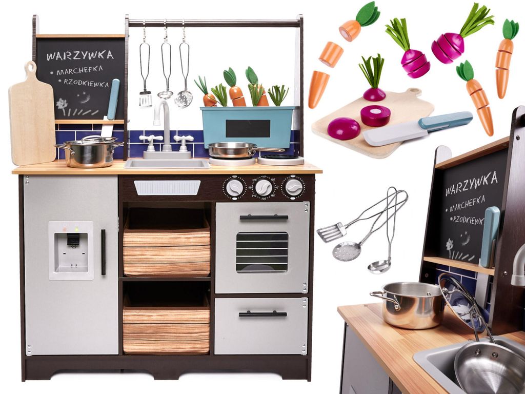 Cucina per bambini in legno MDF con accessori LOFT XXL 96 Immagine del prodotto 