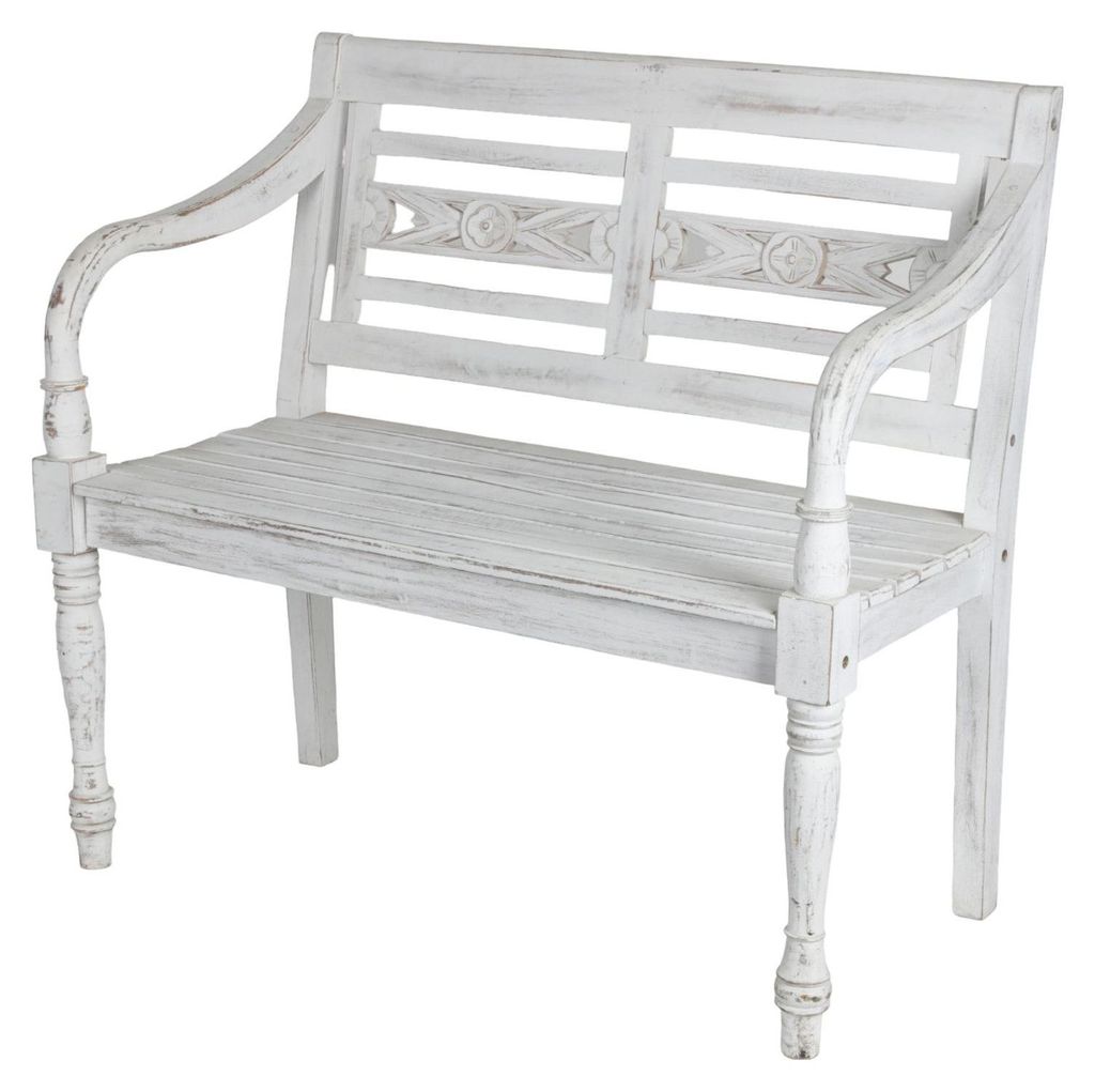 Buri Teak-Gartenbank 2-Sitzer Holzbank Parkbank Sitzbank Produktbild 