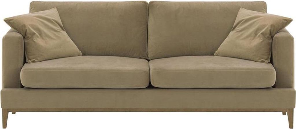 Dreisitzer-Sofa Covex Wood-Velluto 3-wax black