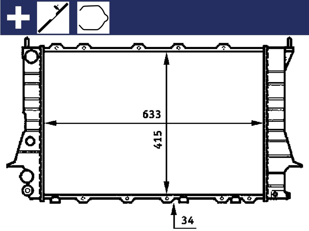 'HELLA Kühler Motorkühlung Motorkühler 8MK 376 713-604 4045621466220'