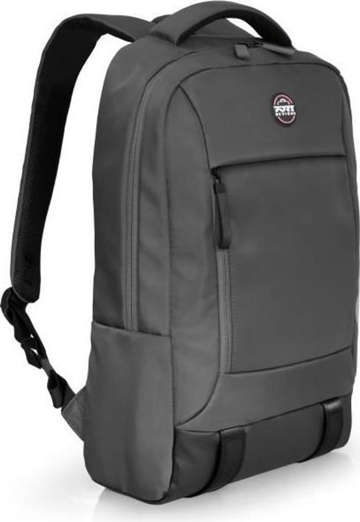 Laptop Rucksack PORT DESIGNS Torino II, 15.6-16 Zoll, 15 Liter, Grau, Gepolsterte Fächer