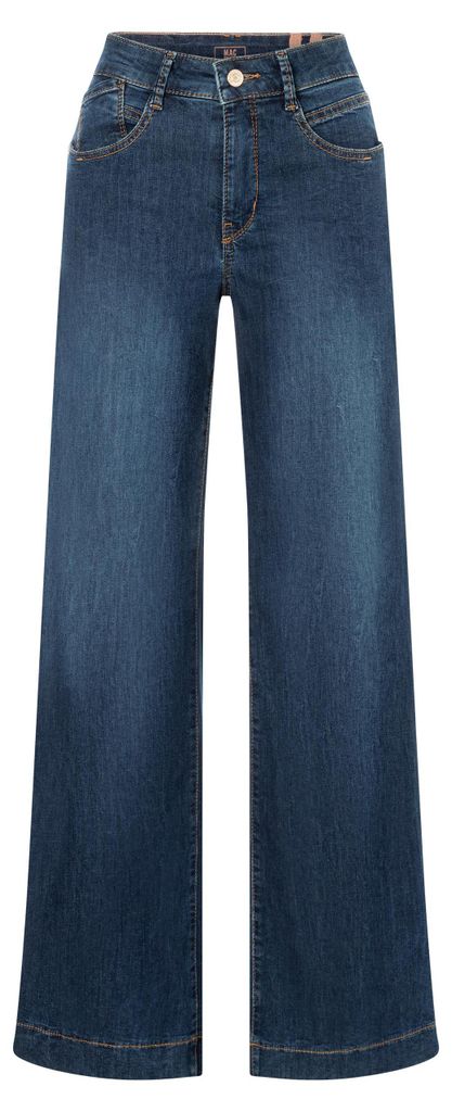 - MAC JEANS - RICH PALAZZO, Light weight denim - Wide Fit - 5233-90-0391L-D866 - blau Größe 34/30