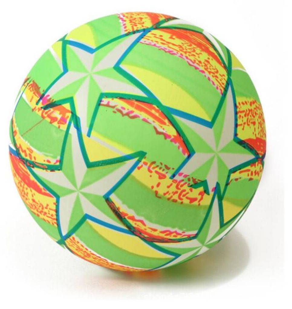 Leantoys Gummiball Klare Sterne Grün 24 Cm
