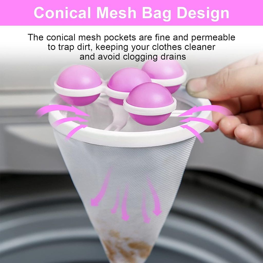 3 Tierhaarentferner Für Waschmaschine - Wiederverwendbare Filter