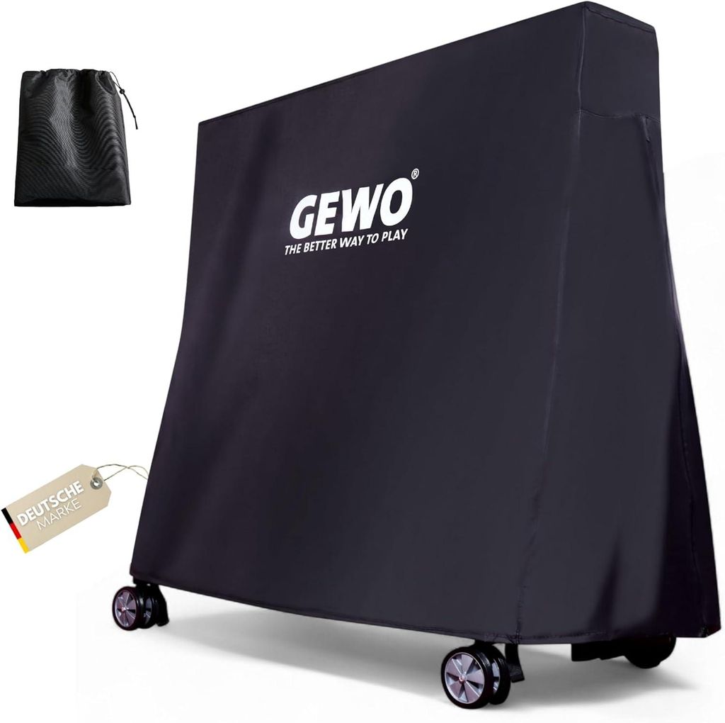 GEWO Abdeckhaube Tischtennisplatte Outdoor - wetterfest, UV-beständig, 600D