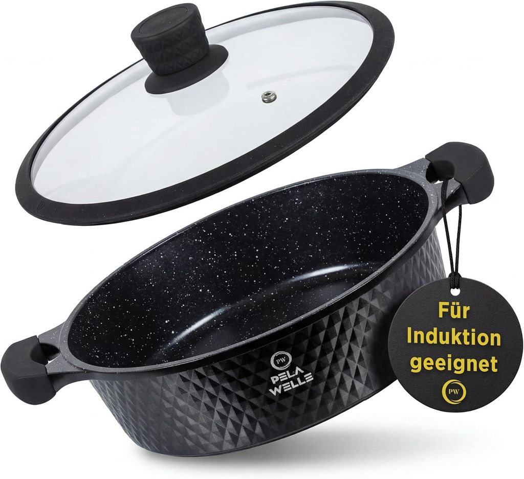 Pela Welle® Bratpfanne 28 cm | beschichtete Pfanne Produktbild 