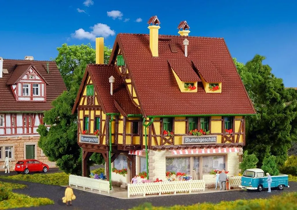 Vollmer 47692 Magasin de fleurs avec aménagement intérieur Échelle N