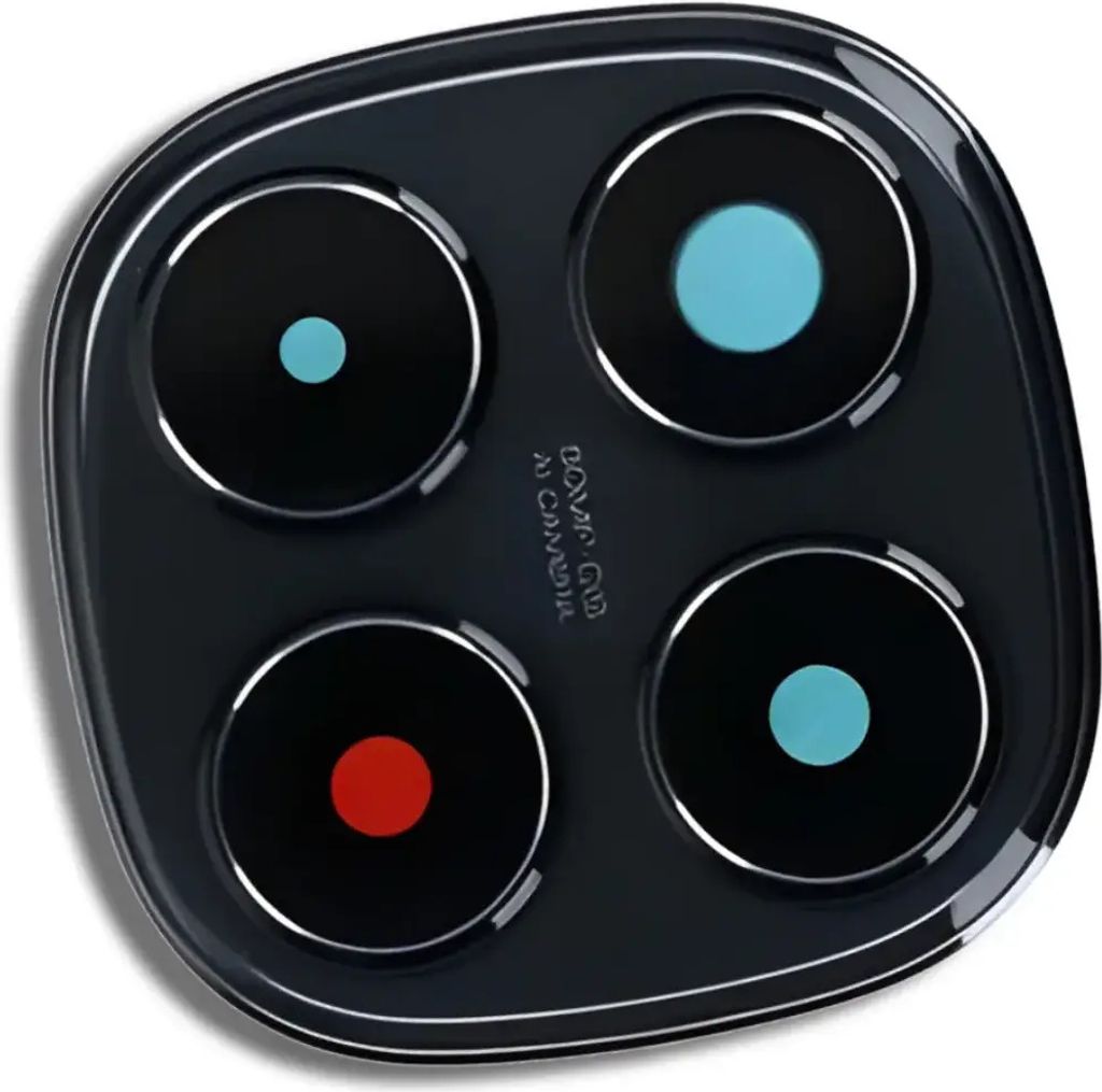 Ersatz Kameralinse mit Rahmen für Xiaomi Redmi Note 14 Pro 5G (24090RA29G) Schwarz