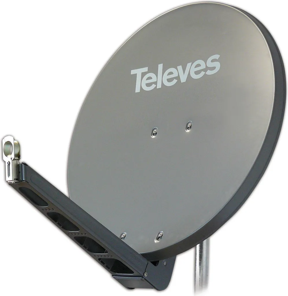 Parabole Satellite 85cm Televes S85QSD Antenne Aluminium Haute Qualité