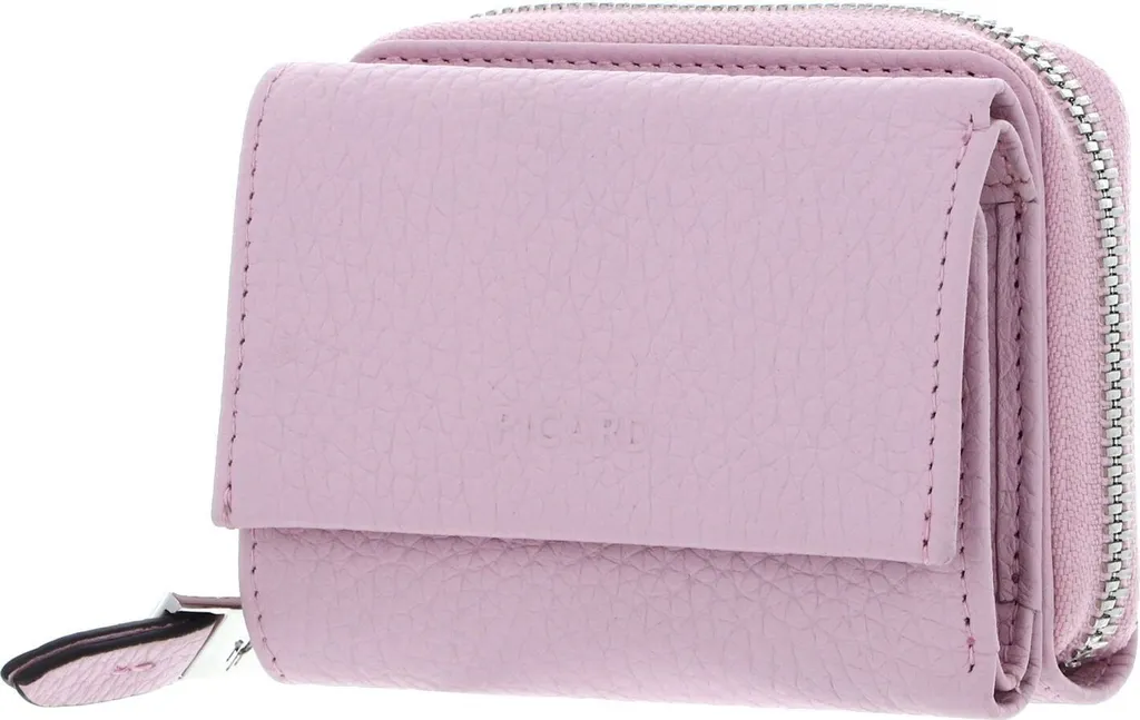 Mini Portafoglio Donna PICARD Pure 1 Rosa Babe - Pelle Pregiata Slim