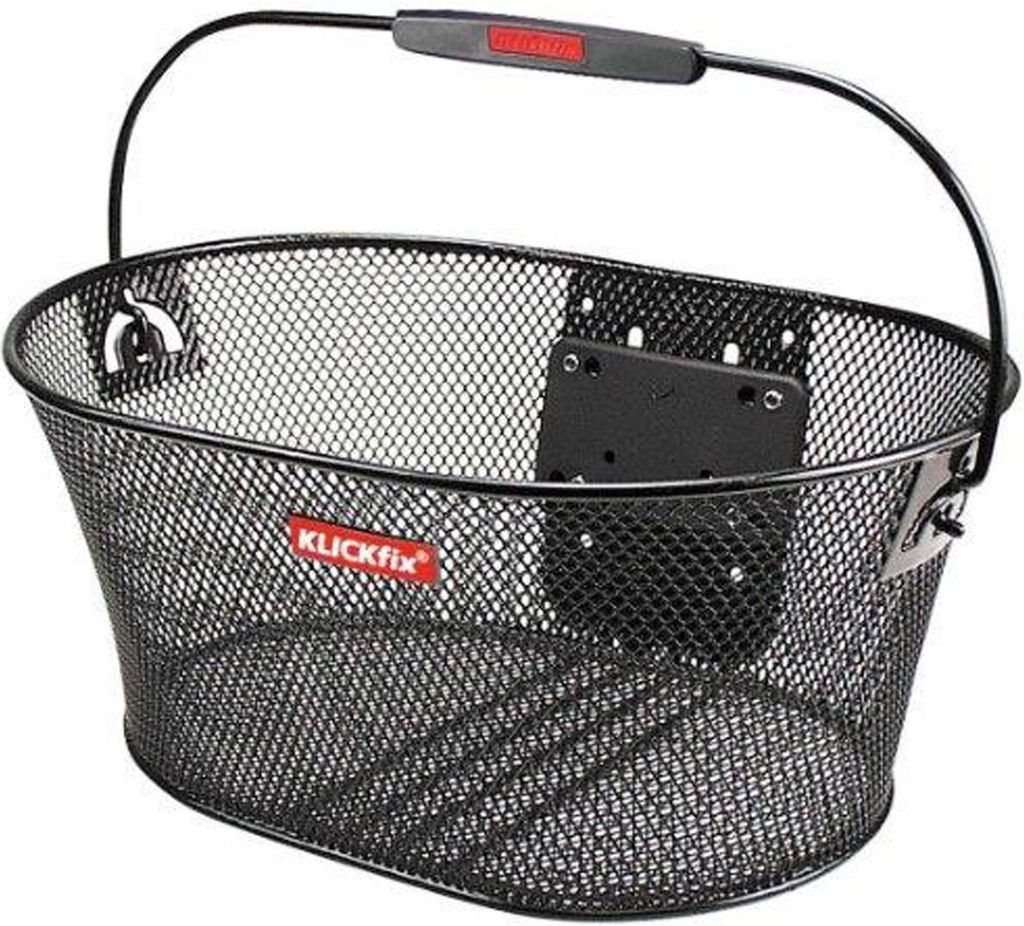 Klickfix Oval Korb Lenkerkorb ohne Lenkeradapter schwarz Produktbild 