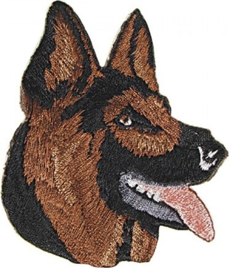 Aufnäher - Schäferhund German Shepard- 04511 Gr. ca. 7 x 6 cm