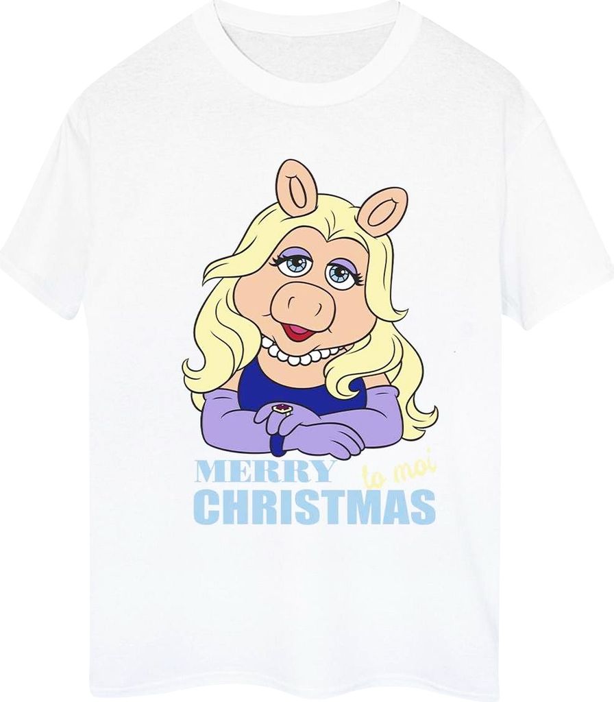 Disney - "Muppets Queen of Holidays" T-Shirt für Damen BI41212 (L) (Weiß)