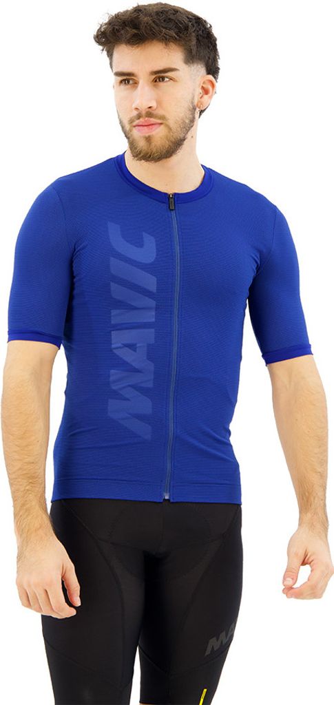 Mavic Aksium Kurzarm-radtrikot Blau S Herren Blau S