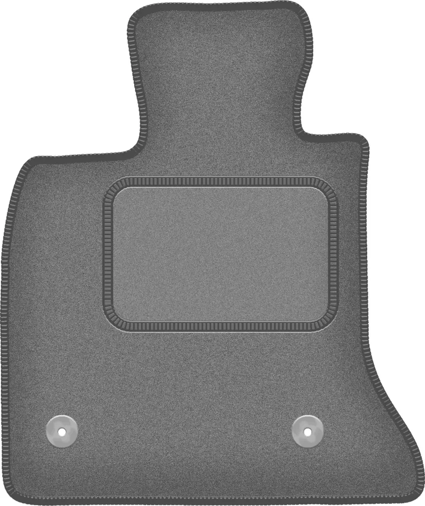 Tappetino conducente in velluto grafite compatibile con BMW GT F07 FL (2013-2018, GT) – con fissaggi – su misura