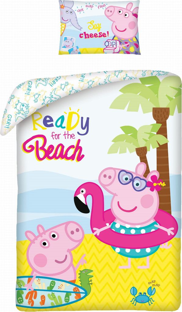 Baumwollbettwäsche 140x200 PEPPA PIG Märchen Produktbild 