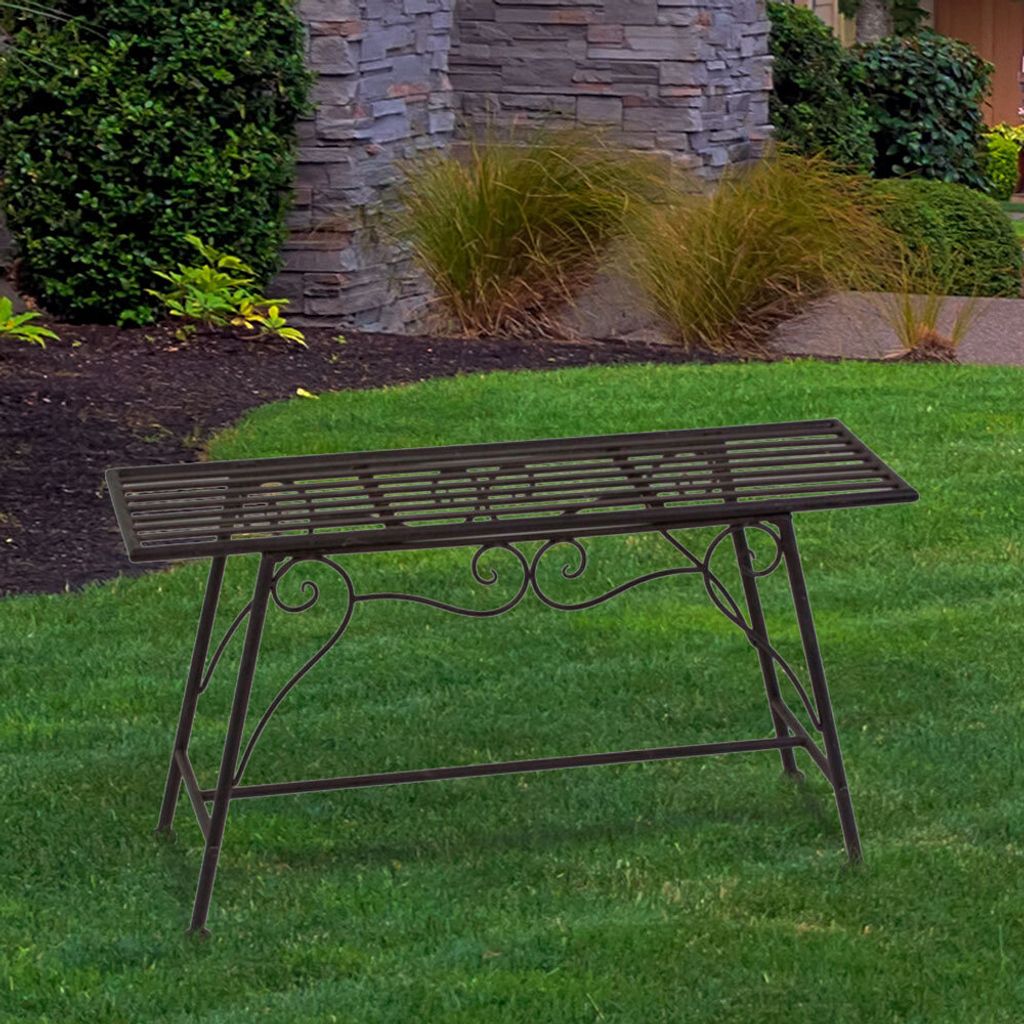 Garden Pleasure Gartenbank Lorin 950391 braun Metall 83,0 Produktbild 2