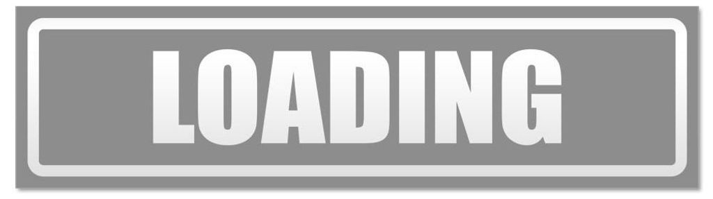 Kiwistar - Autoaufkleber - Grau - 45 x 12 cm - Loading invertiert - Hinweis Aufkleber Sticker für Auto, Kfz, Fahrrad, PKW, LKW