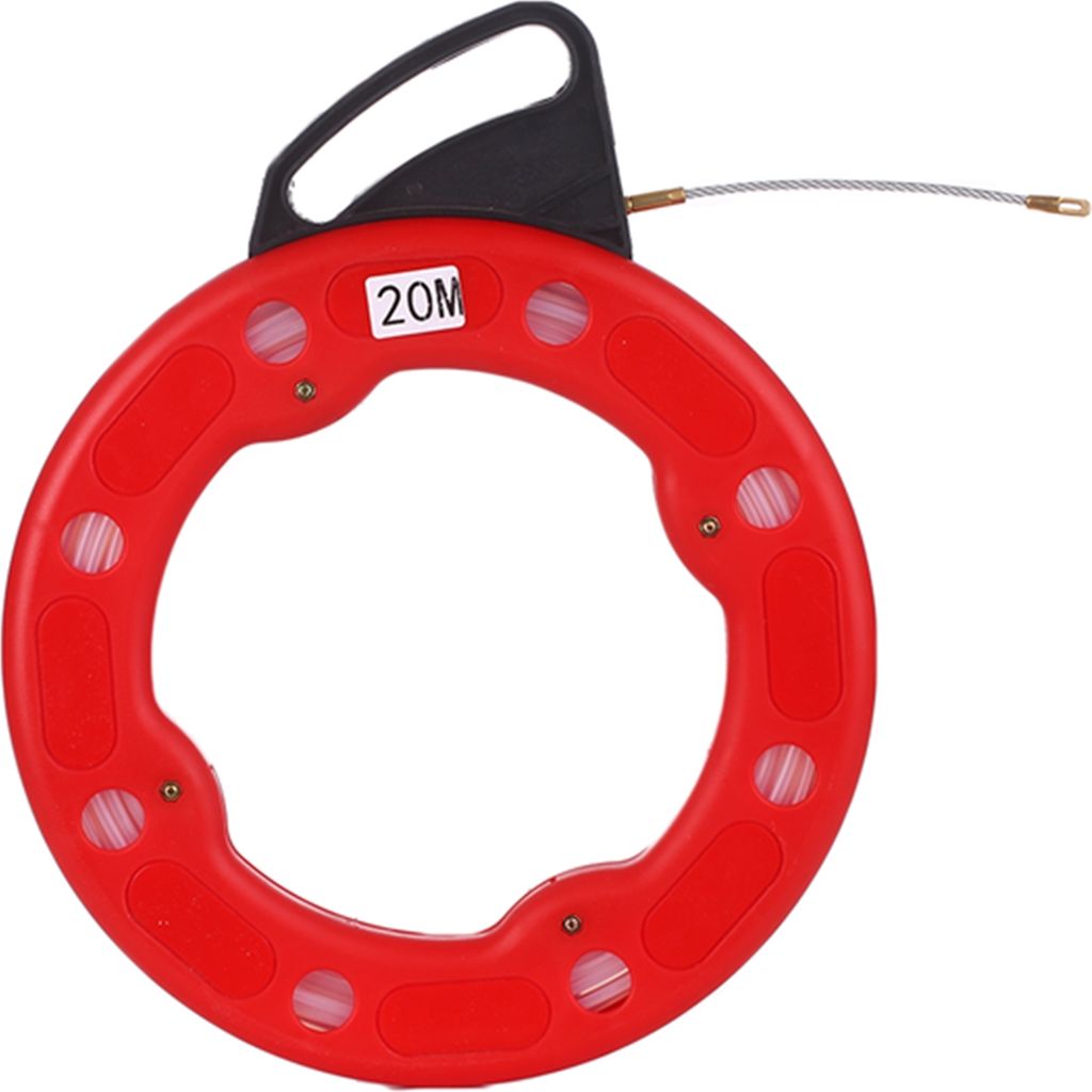 20M Fiberglass Fish Tape Reel Puller Conductive Electrical Cable Puller mit Impact Case Electric oder Kommunikation Wire Puller Verwendung für Tro...