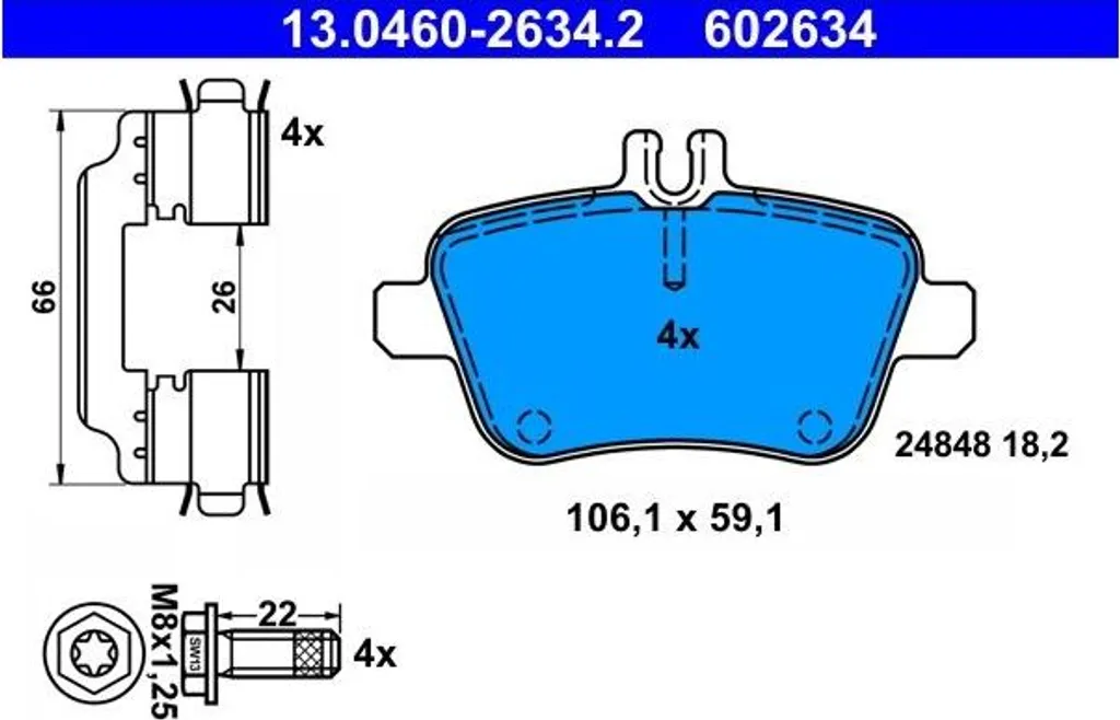 Plateaux de Frein Arrière pour Mercedes CLA C117 X117 et GLA X156 13-