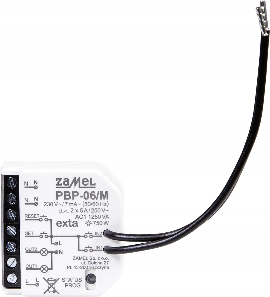 Zamel Exta PBP-06/M Relè Bistabile 230V AC - Controllo Luci Avanzato