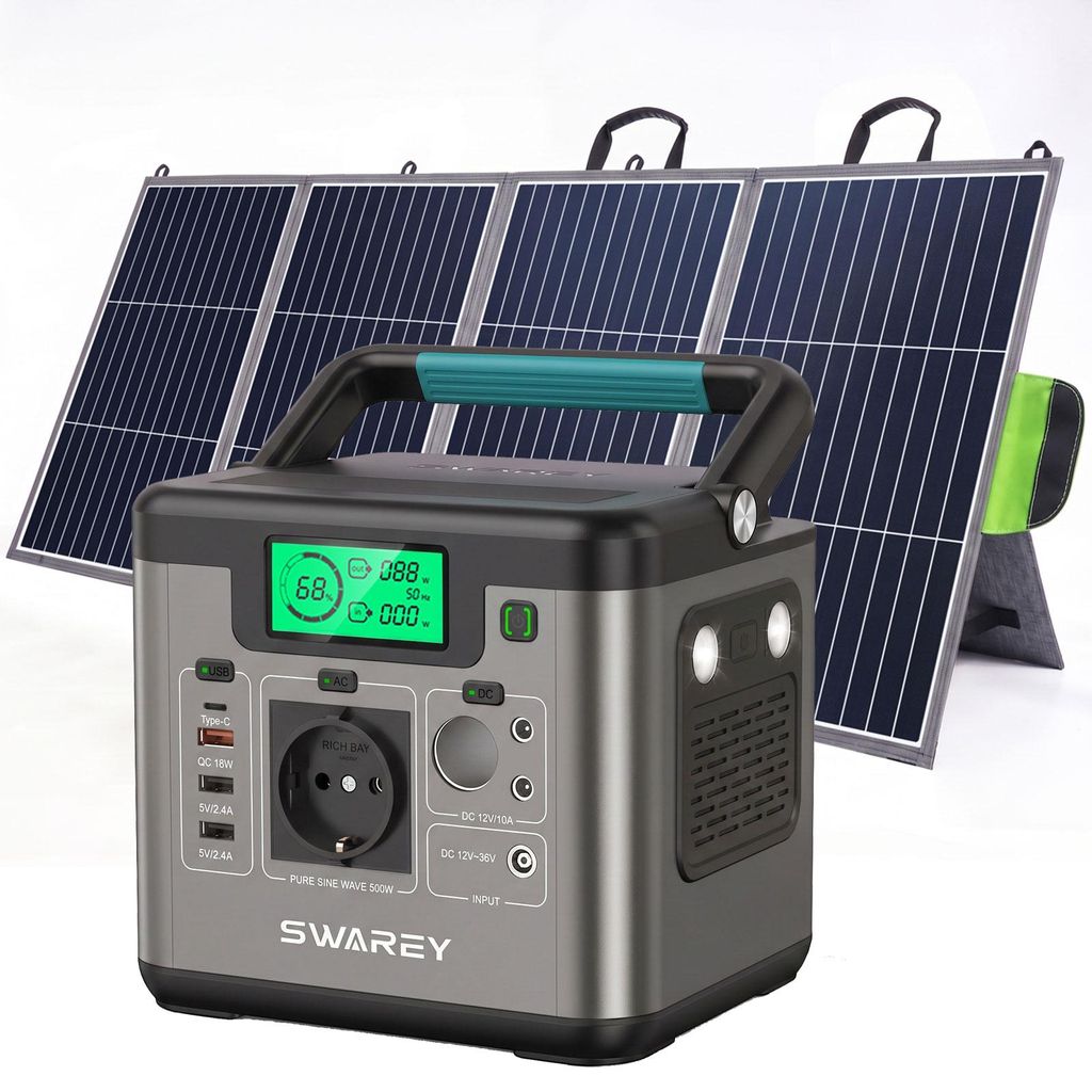 Portable power station S500 con pannello solare Immagine del prodotto 