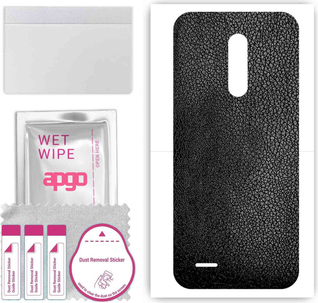 apgo Rückseite Schutzfolie, Skin, kompatibel mit Ulefone Note 8P, Hinten Displayschutzfolie aus Vinylfolie, kratzfest, einfache Montage - Schwarze...