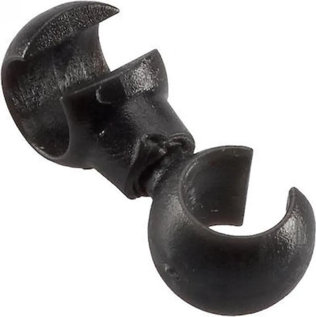S Crochet Noir pour Câbles de Dérailleur et Frein Vélo - Lot de 10 Pièces